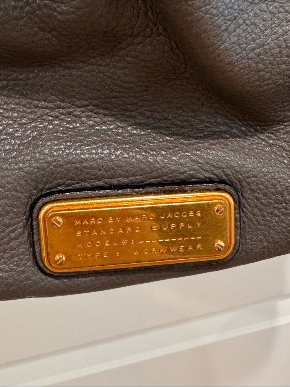 Marc Jacobs Dark Gray Pebbled 100% Leather Shoulder Hobo with handle - Picture 4 of 15